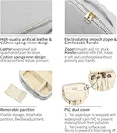Travel makeup bag with compartments